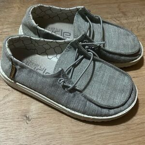 Hey Dude Wendy Youth Linen Gray K12 shoes